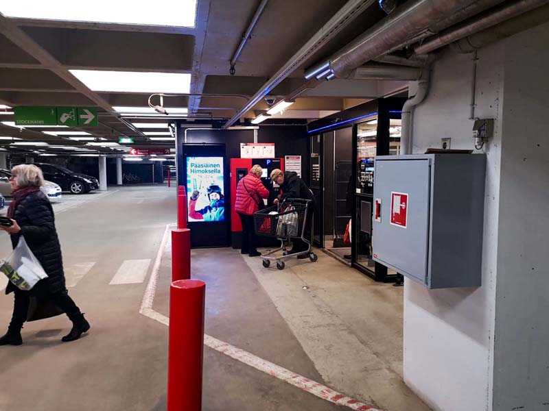 Q-park Stockmann Turku diginäyttö Himos